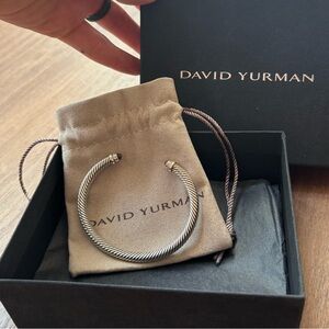 ❤️ David Yurman Classic Cable Bracelet
Sterling Silver Amethyst and Diamonds 5mm